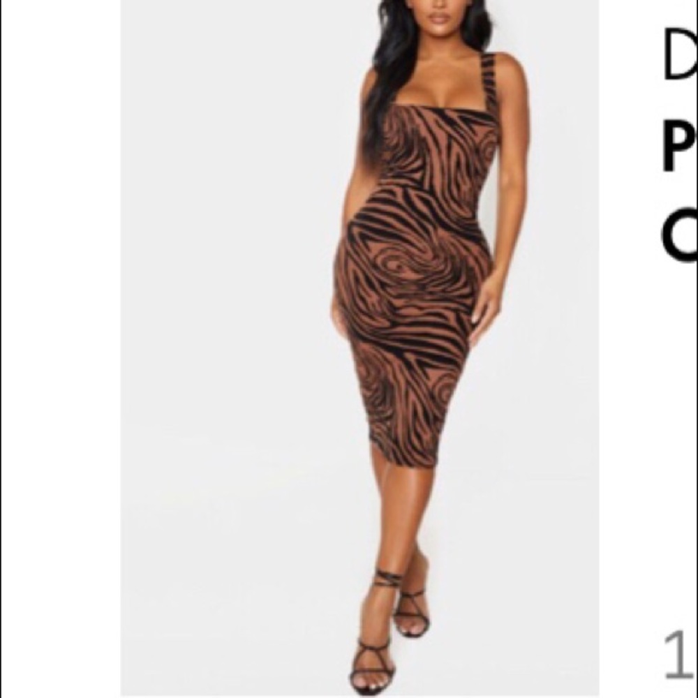 Sexy Zebra PrettyLittleThing Dress! Tags included!